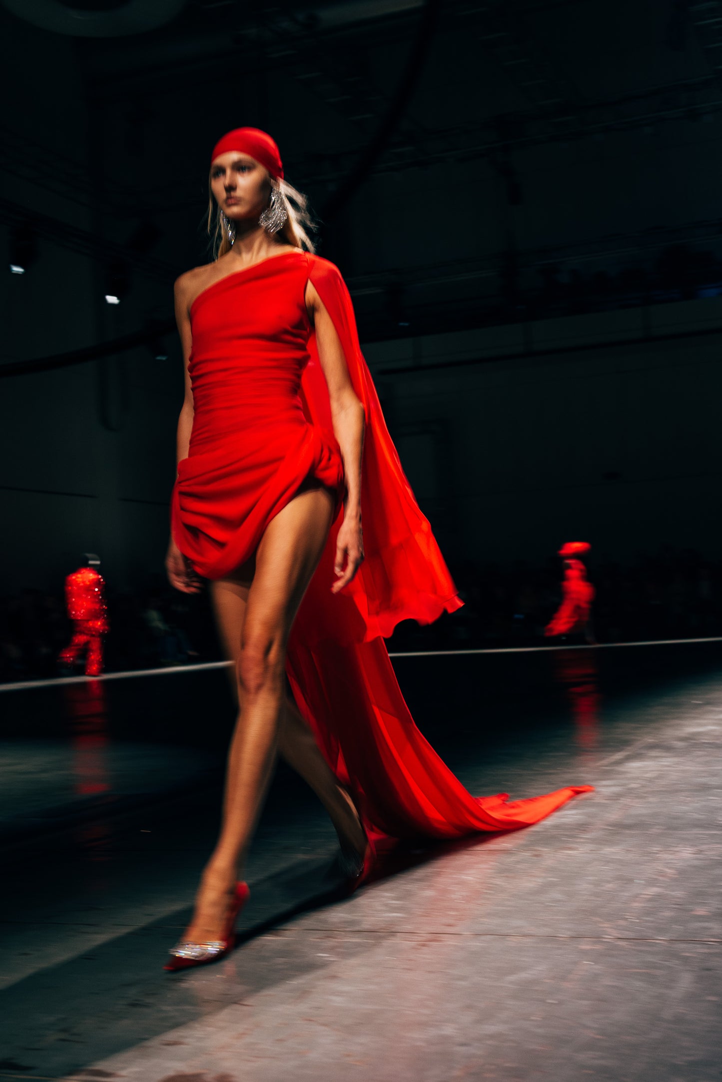 One-Shoulder Draped Mini