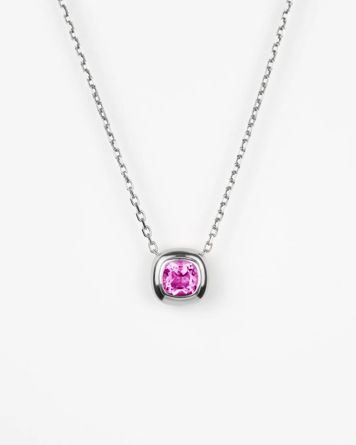 Puff Pendant in Sterling Silver