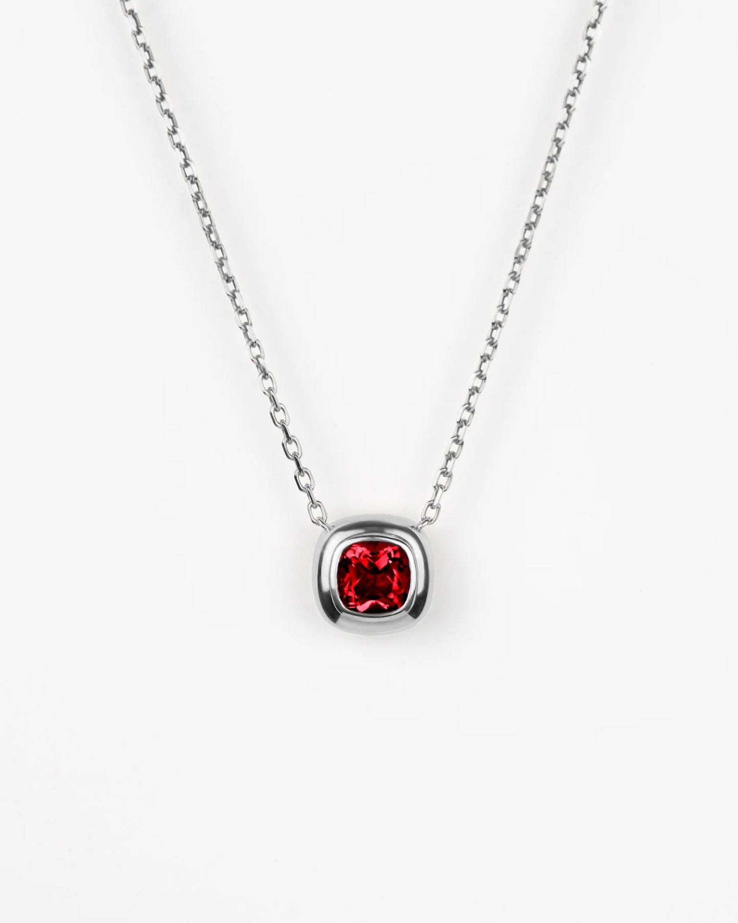 Puff Pendant in Sterling Silver