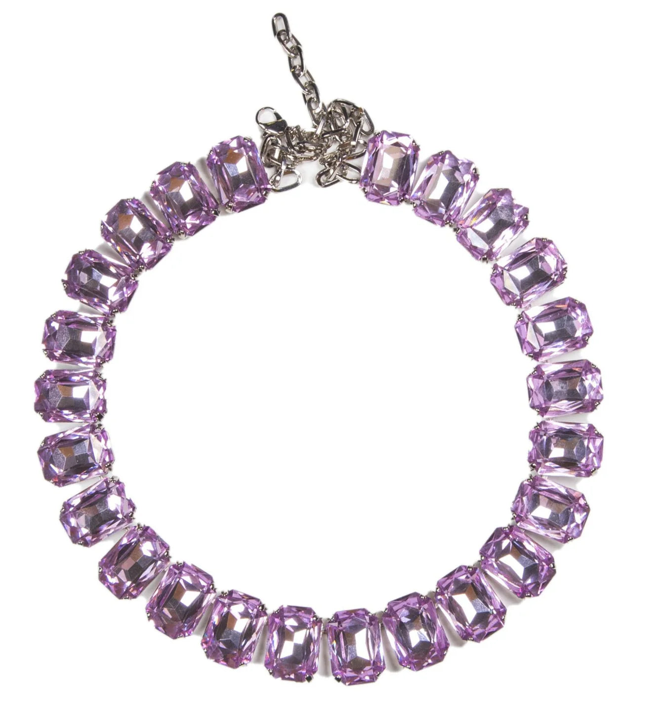 Rose Crystal Collar Necklace