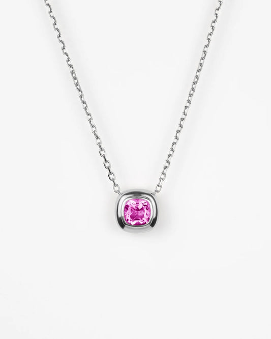 Puff Pendant in Sterling Silver