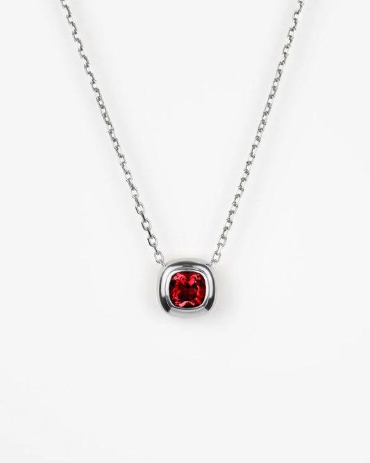 Puff Pendant in Sterling Silver